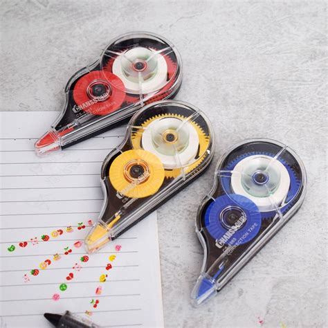 1pc Correction Tape Roller Stationery 8m Long White Sticker Office