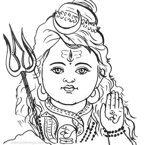 Lord Shiva Coloring Pages Of Hinduism