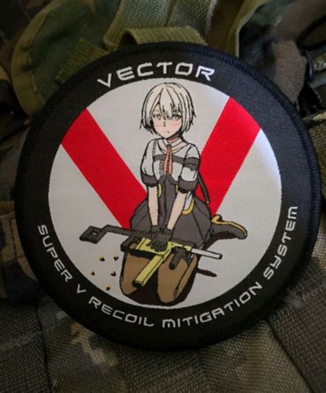 Girls Frontline Morale Patch Cosplay Kriss Vector Gfl Anime Girl For