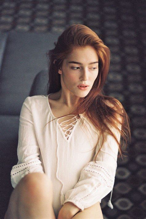 jia lissa beautiful red haired model