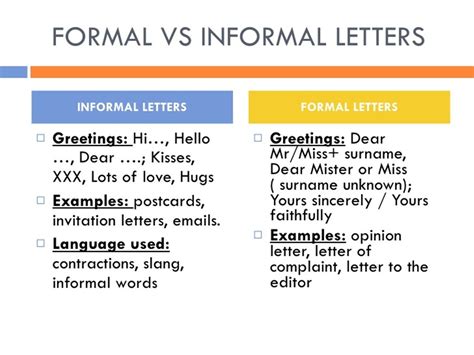 The Differences Between Formal And Informal Language Ingilizce