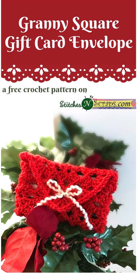 Gift cards can't be used for subscription products or member areas with recurring membership fees. Free Pattern - Granny Square Gift Card Envelope | Stitches ...