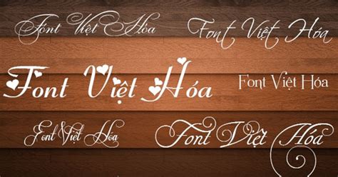 Sưu Tập 200 Các Font Chữ Việt Hóa đẹp Cho Photoshop Tạo Phong Cách đậm