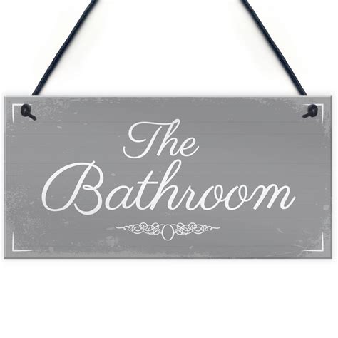 Solid brass bathroom sign that i found at a flea market. 'THE BATHROOM' Door Sign Plaque Sign for Toilet or Bathroom