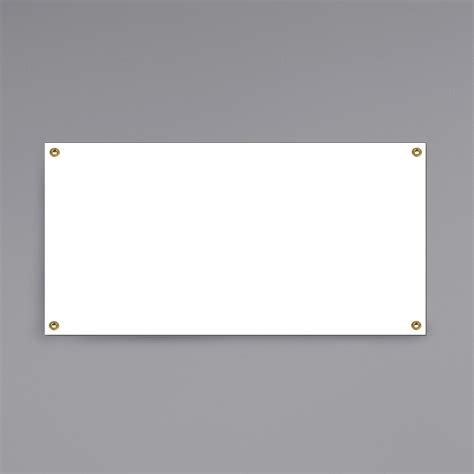 Cosco 098183 4 X 2 Blank White Vinyl Banner