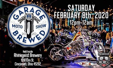 Garage Brewed Motorcycle Show Rhinegeist Cincinnati February 8 2020
