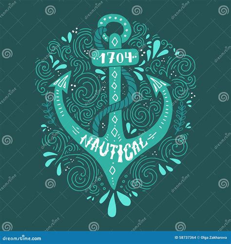 Nautical Lettering Stock Vector Illustration Of Quote 58737364