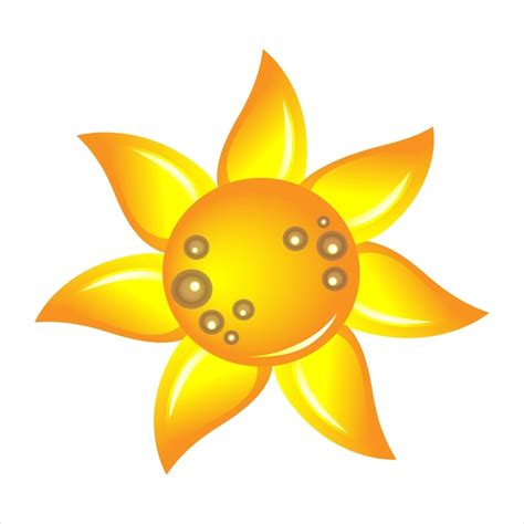 Premium Vector Sunflower Icon Vector Illustration