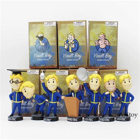 Fallout Vault Boy Bobble Head Pvc Action Figure Collectible Model Toy 7