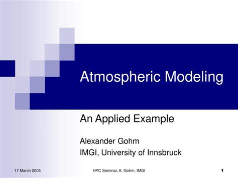 Ppt Atmospheric Modeling Powerpoint Presentation Free Download Id 5094919