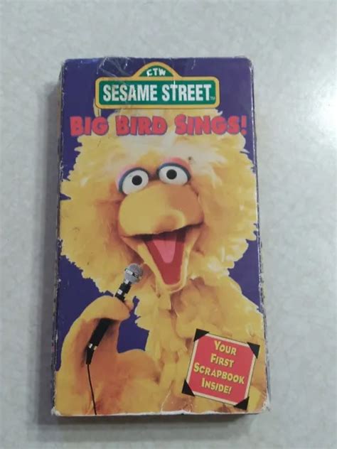 Sesame Street Big Bird Sings Vhs Tape Eur 13 58 Picclick Fr