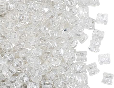 Jp 50 Pcs ペレットビーズ 4x6mm ラスタークリスタル チェコガラス Pellet Beads 4x6