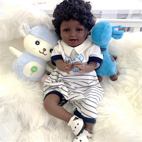 Smile African American Dolls Reborn Babies Cute Ada