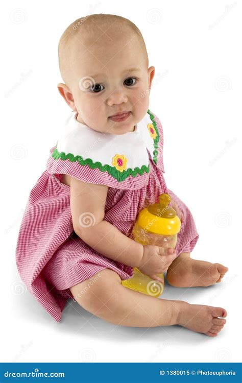 Baby Girl With Bottle Royalty Free Stock Photo Image 1380015