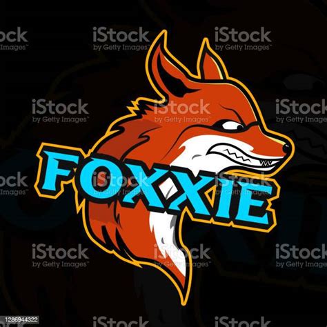 Fox Mascot Logo Design For Sport Or Esport Logo Stock Illustration