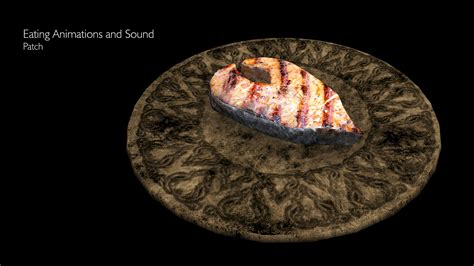 Eating Animations And Sounds My Hd Version Se By Xtudo At Skyrim Special Edition Nexus Mods