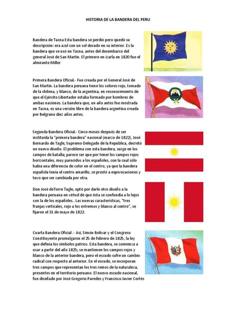 Bandera) 7 de junio de 2010 a la 1:10 la bandera es el máximo símbolo de la patria. HISTORIA DE LA BANDERA DEL PERU.docx | Símbolos nacionales ...