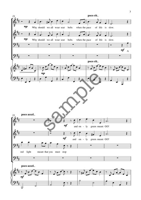 A slightly slower version, mainly for practicing purposes. Travel in Style - TTBB - Alan Simmons Music - Choral Sheet Music for Choirs & Schools