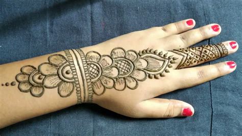 Beautiful Arabic Shaded Back Hand Mehndi Designs For Beginners Youtube