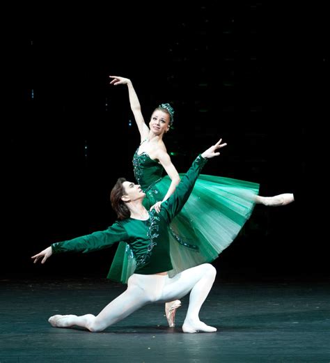 The Bolshoi Ballet In The Emeralds Section Of Balanchines Jewels