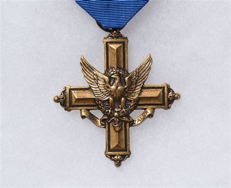 Closeup View Of The Us Distinguished Service Cross Medal Which Is