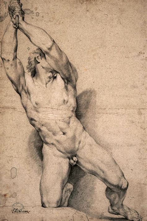QUEST FOR BEAUTY Academic Male Nude Study 17th Century Jean