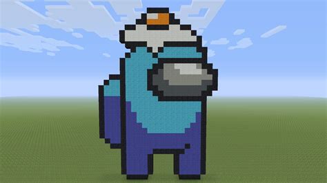 Minecraft Pixel Art Among Us Egg Hat Youtube