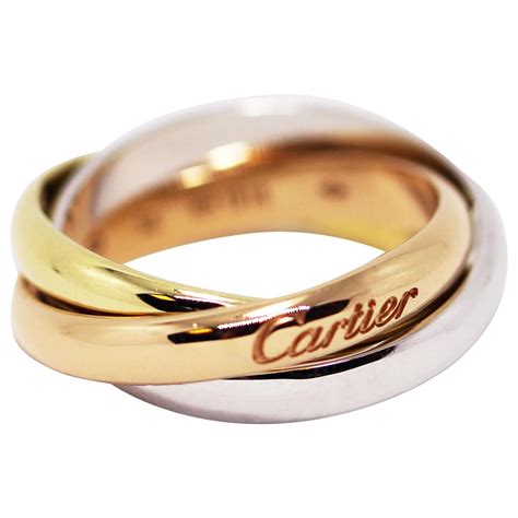 Cartier 18 Carat Gold Trinity Ring At 1stDibs Cartier Trinity Ring