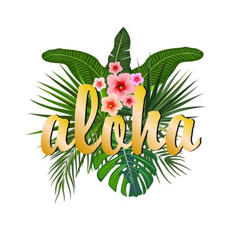 Aloha Hawaii Aloha T Shirt Design Stock Vector Illustration Of Park