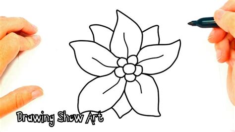 How To Draw Pretty Flowers Easy Step By Step Drawing Show Art Youtube