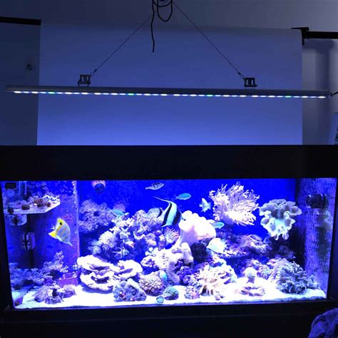 108w Fish Tank Led Aquarium Light Strip Bar 36pcs White Blue Spectrum