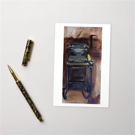Typewriter Postcard
