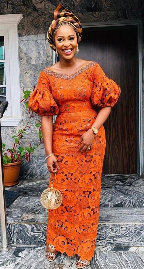 Beautiful And Trendy Lace Gown Styles Updated ThriveNaija African Dresses Modern African