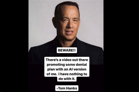 tom hanks warns of deepfake hanks dental ad voicebot ai