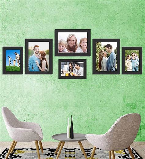 Buy Zoe Set Of 6 Black Wood Collage Photo Frames At 13 Off By Art
