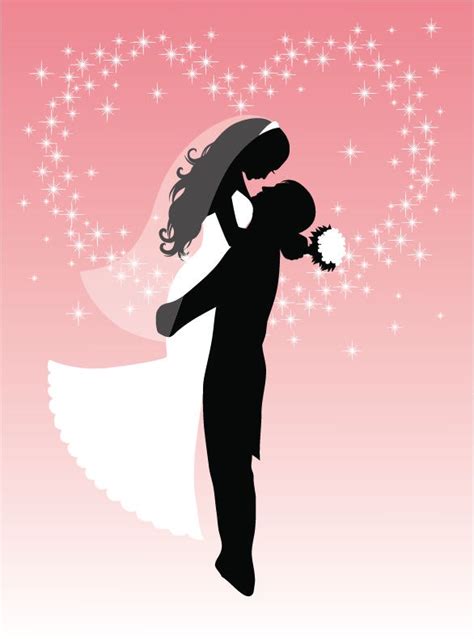 Bride And Groom Silhouette Vector Graphic Free Vector Graphics All