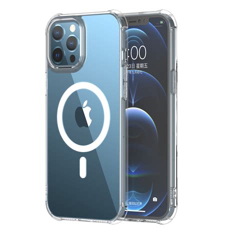 Surlong Clear Magnetic Phone Case For Iphone 12 Pro Max Case