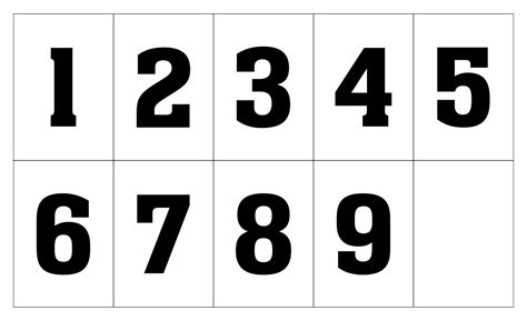 Each number template measures 600 x 600 pixels in size. 8 Best Images of Large Printable Numbers 0-9 - Free ...