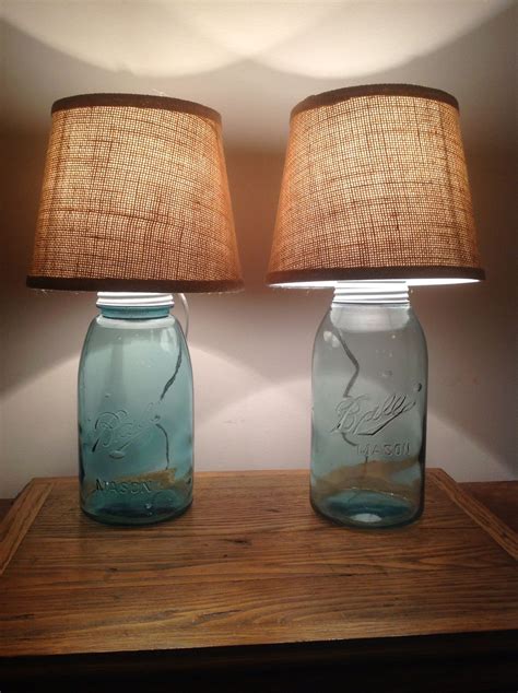 Vintage Ball Mason Jars Turned Into Lamps Little Cabin In The Woods