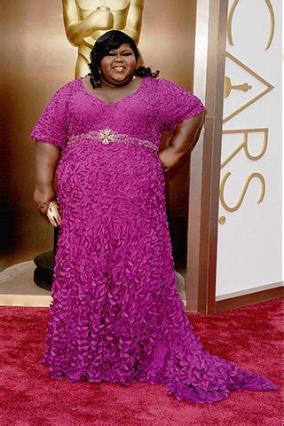 Gabourey Sidibe In Theia With Forevermark Jewels Red Carpet
