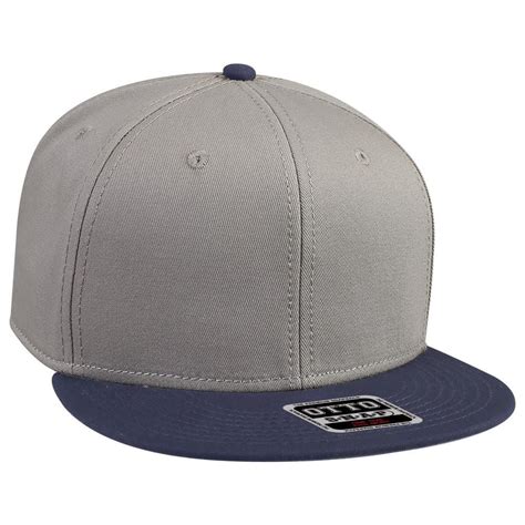Otto Cap Superior Cotton Twill Flat Visor Snapback Pro Style Caps Hat