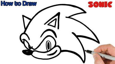 How To Draw Sonic The Hedgehog Easy Youtube