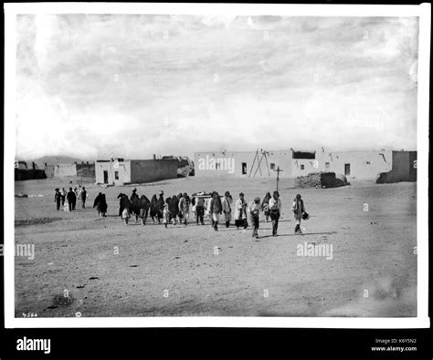 Funeral Procession At The Pueblo Of Isleta New Mexico Ca1898 Chs