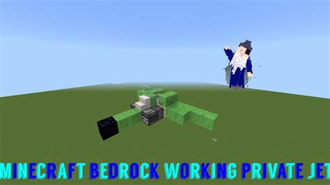 Minecraft Bedrock Private Jet Slime Block Flying Machine Youtube