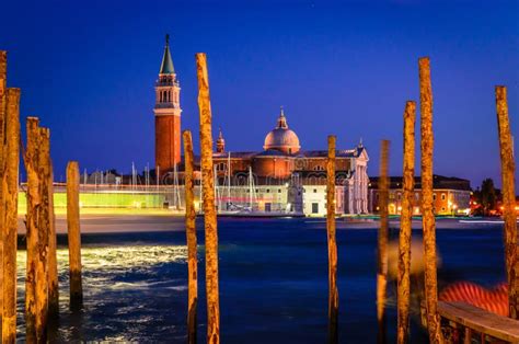 Panoramic View At San Giorgio Maggiore Island Venice Veneto Italy