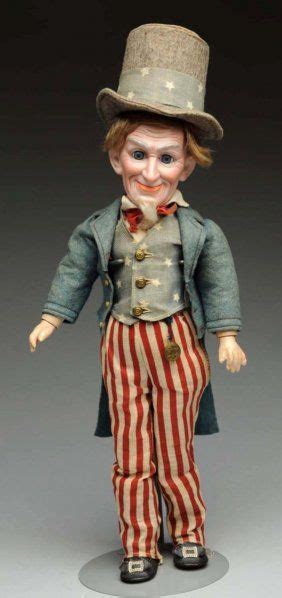 Lot Bisque Uncle Sam Character Doll By C O D Lot Number Starting Bid