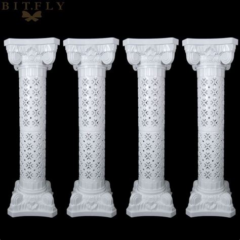 4 Sets Photography Props Plastic Roman Pillars Column Pedestal Wedding