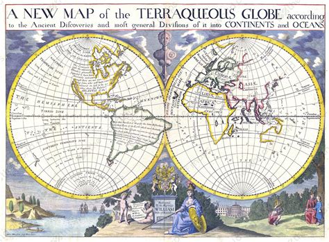 Digital World Map Year 1700 Edward Wells The World Of