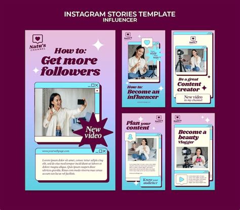 Free Psd Instagram Stories Collection For Social Media Influencer