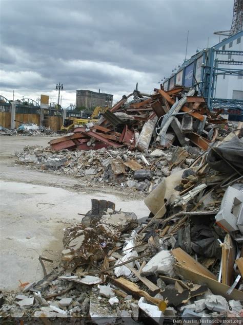 Tiger Stadium Demolition Photos Gallery Historic Detroit